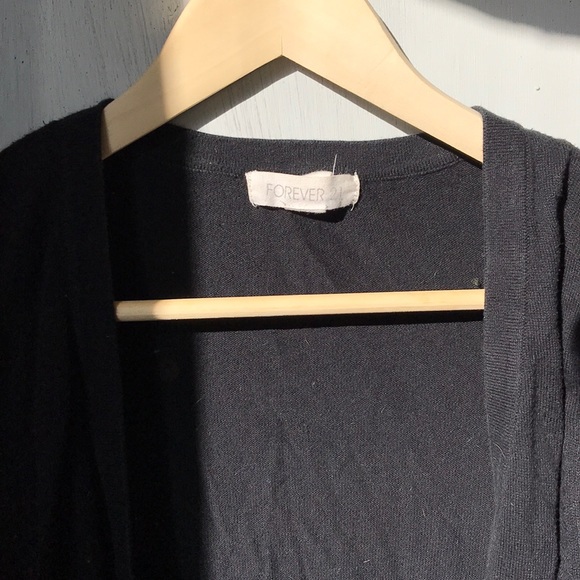 Forever 21 black light cardigan - Picture 2 of 3